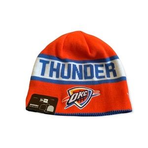 OKC Oklahoma City Thunder New Era Reversible New Beanie Hat NWT Boys Youth Blue